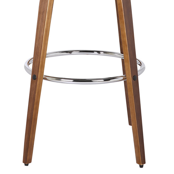 Corrigan Studio® Maxime Swivel Counter or Bar Height Bar Stool with Open Low Back in Faux